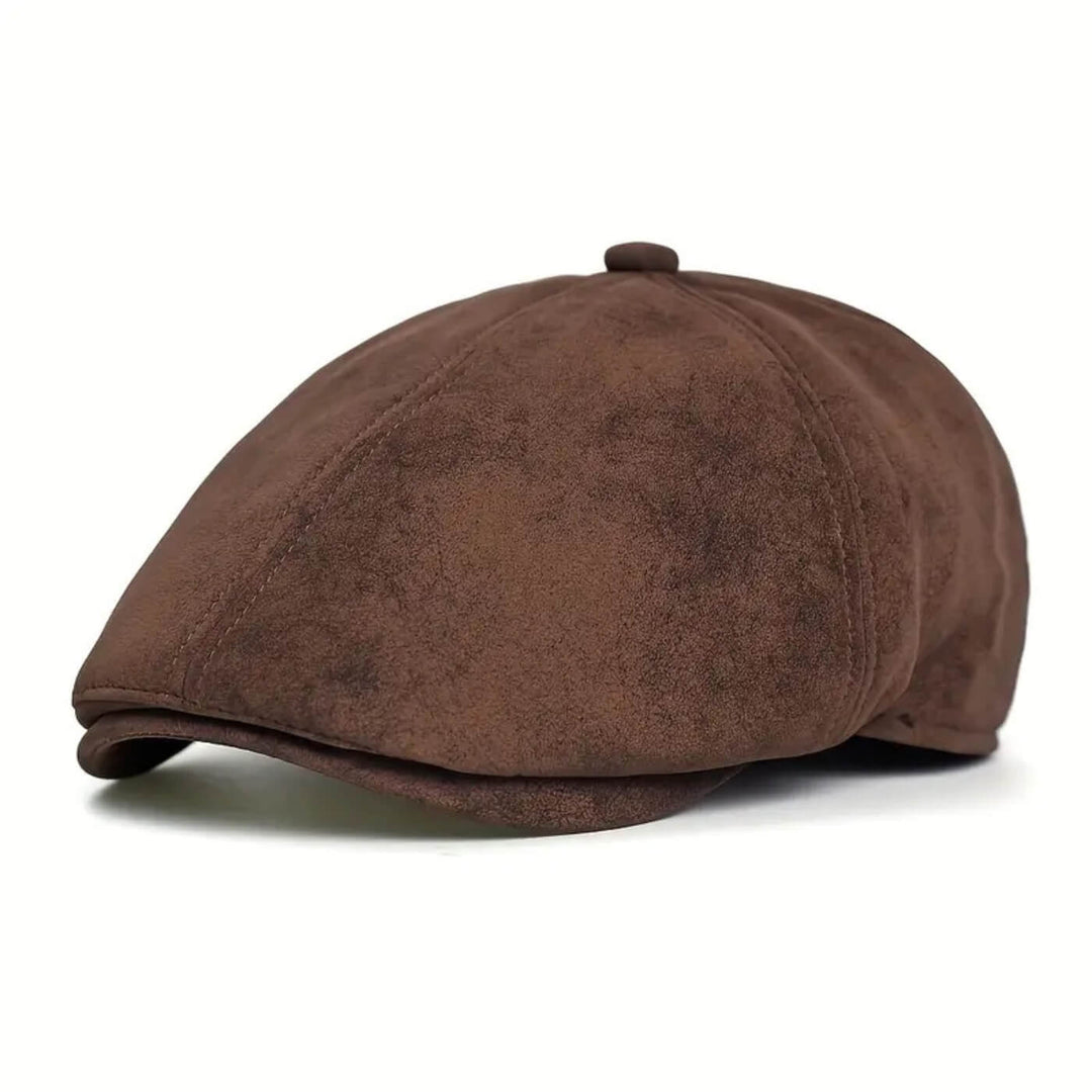 FITZGERALD | Suede Newsboy Cap