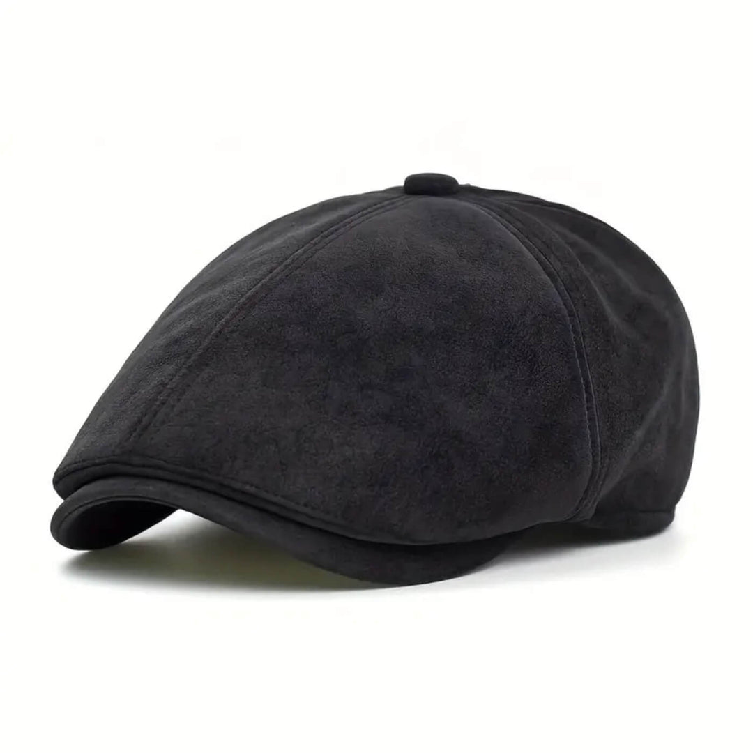FITZGERALD | Suede Newsboy Cap
