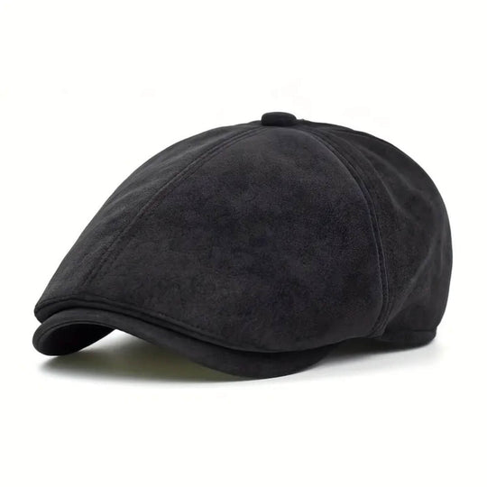 FITZGERALD | Suede Newsboy Cap