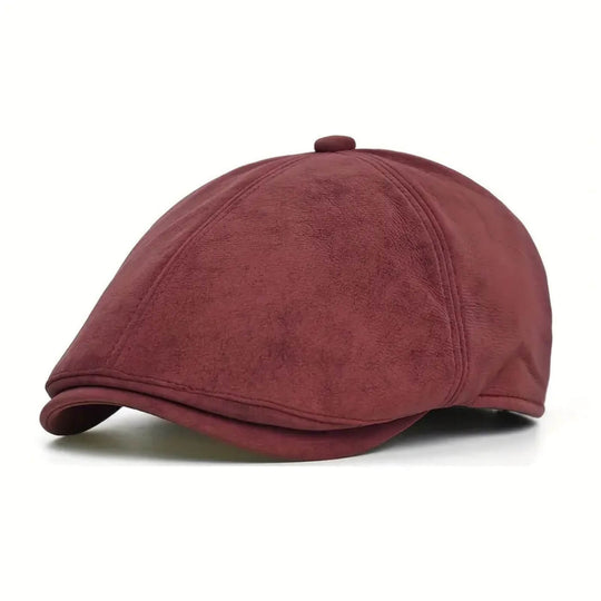 FITZGERALD | Suede Newsboy Cap