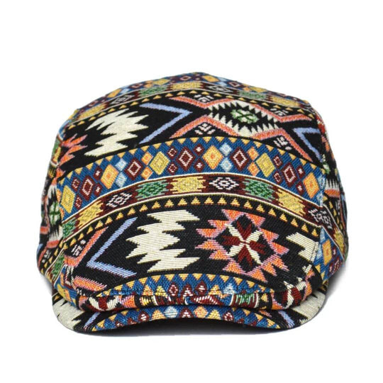 QUINN | Patterned Flat Cap
