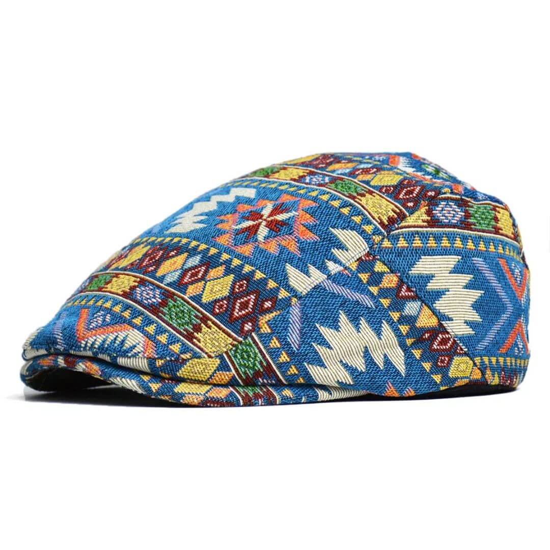 QUINN | Patterned Flat Cap