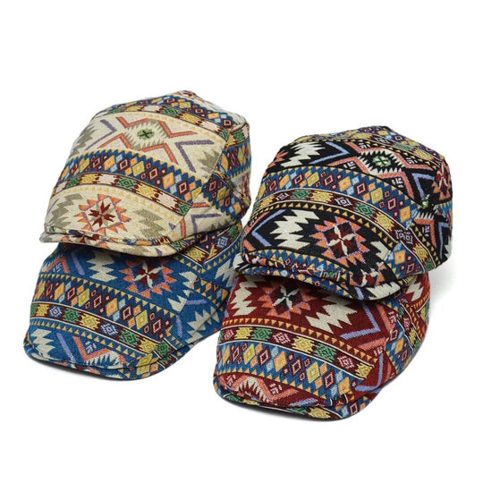 QUINN | Patterned Flat Cap