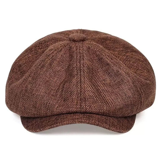 MURPHY | Textured Cotton Newsboy Cap