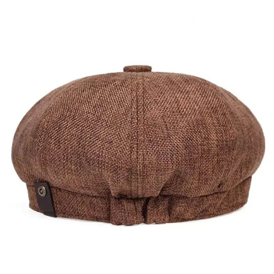 MURPHY | Textured Cotton Newsboy Cap