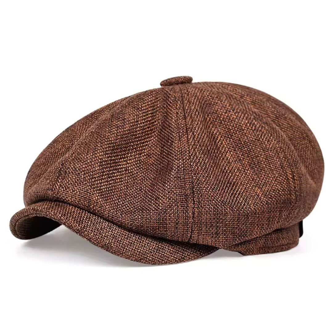 MURPHY | Textured Cotton Newsboy Cap