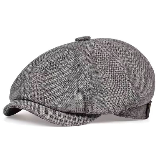 MURPHY | Textured Cotton Newsboy Cap