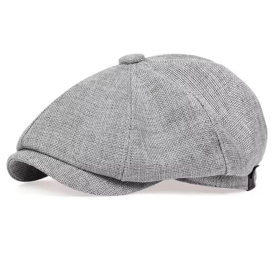 MURPHY | Textured Cotton Newsboy Cap