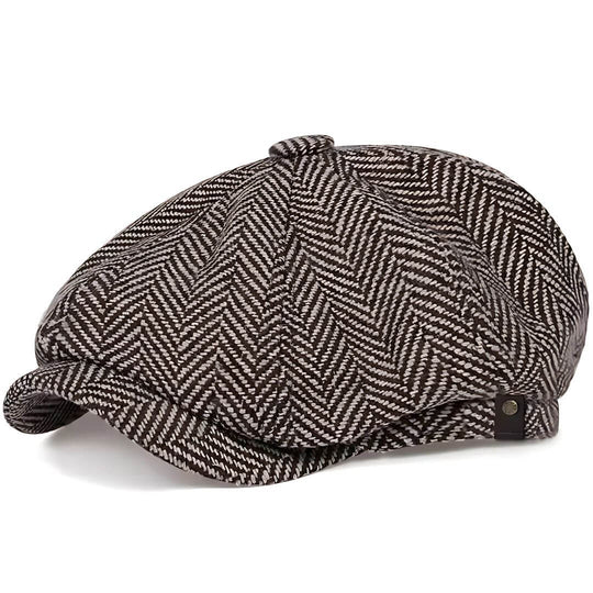RILEY | Herringbone Wool Blend Cap