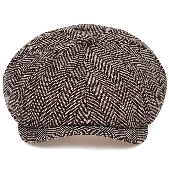 RILEY | Herringbone Wool Blend Cap