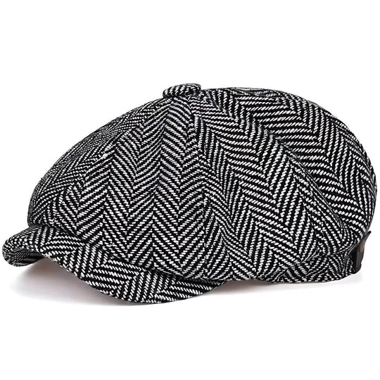 RILEY | Herringbone Wool Blend Cap