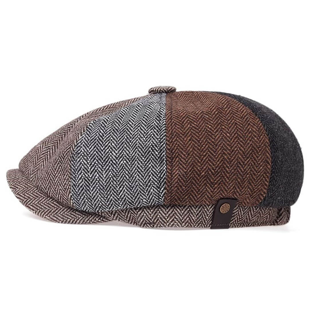 GALLAGHER | Wool Blend Patchwork Cap