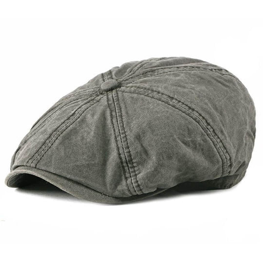 FLYNN | Washed Cotton Newsboy Cap