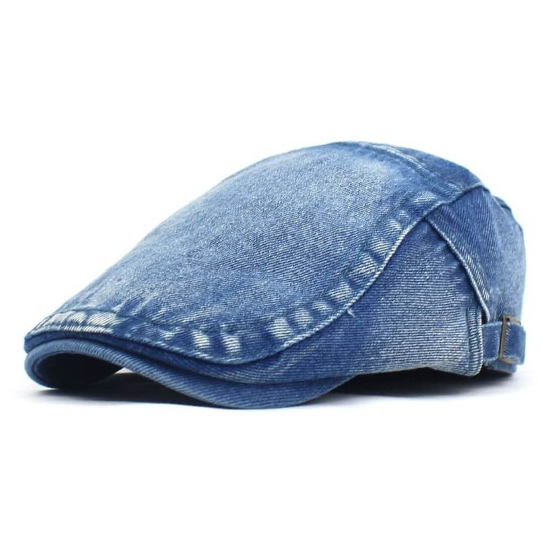 KAVANAGH | Washed Denim Flat Cap