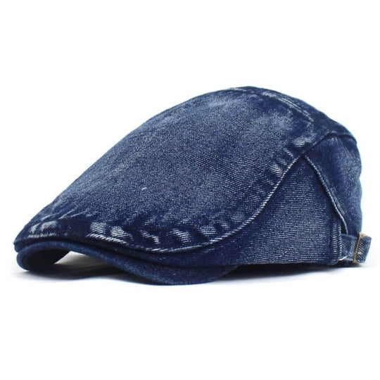 KAVANAGH | Washed Denim Flat Cap
