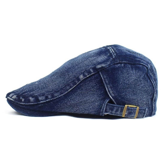 KAVANAGH | Washed Denim Flat Cap