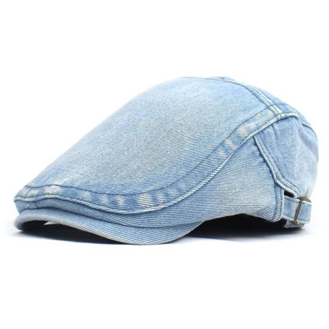KAVANAGH | Washed Denim Flat Cap