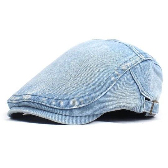 KAVANAGH | Washed Denim Flat Cap