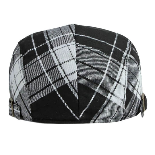 HENNESSY | Plaid Cotton Flat Cap