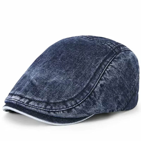 O'CONNOR | Washed Denim Flat Cap