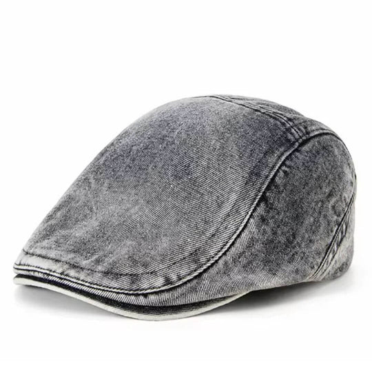 O'CONNOR | Washed Denim Flat Cap
