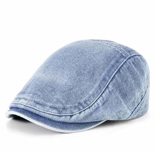 O'CONNOR | Washed Denim Flat Cap