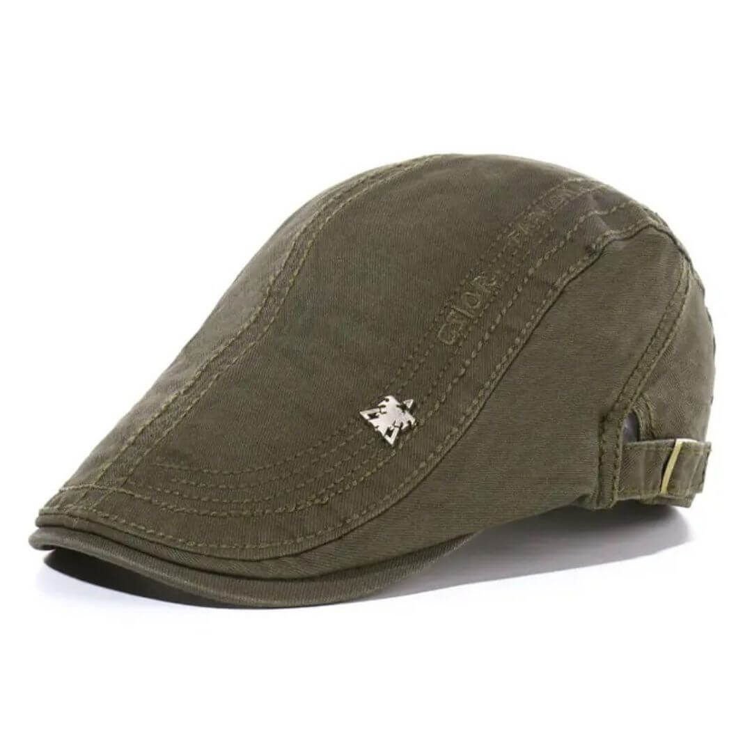 MONAHAN | Structured Cotton Flat Cap