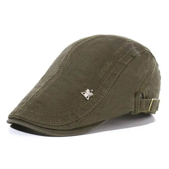 MONAHAN | Structured Cotton Flat Cap