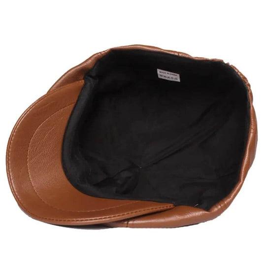 WALSH | Leather Flat Cap
