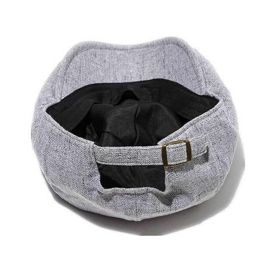 KENNEDY | Linen Cotton Flat Cap