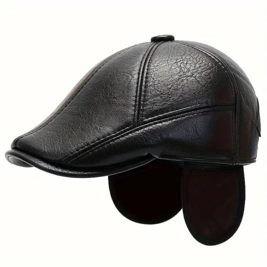 BYRNE | Leather Flat Cap