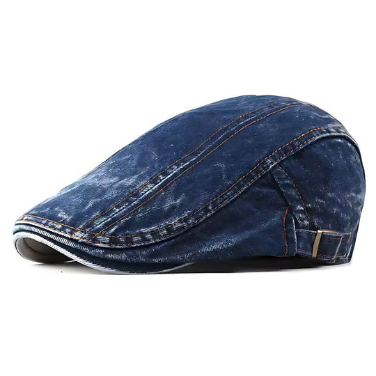 HANLON | Denim Flat Cap