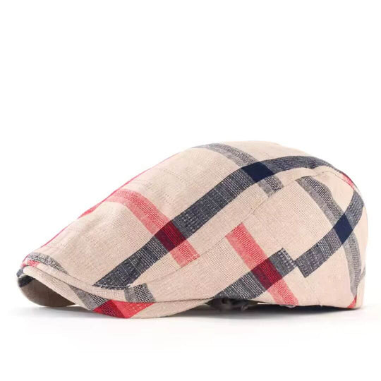CORRIGAN | Cotton Plaid Flat Cap