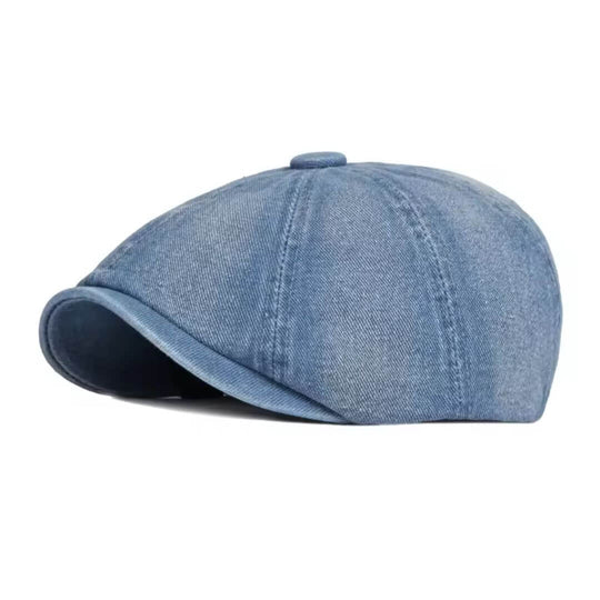 MCCARTHY | Denim Newsboy Cap