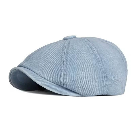 MCCARTHY | Denim Newsboy Cap