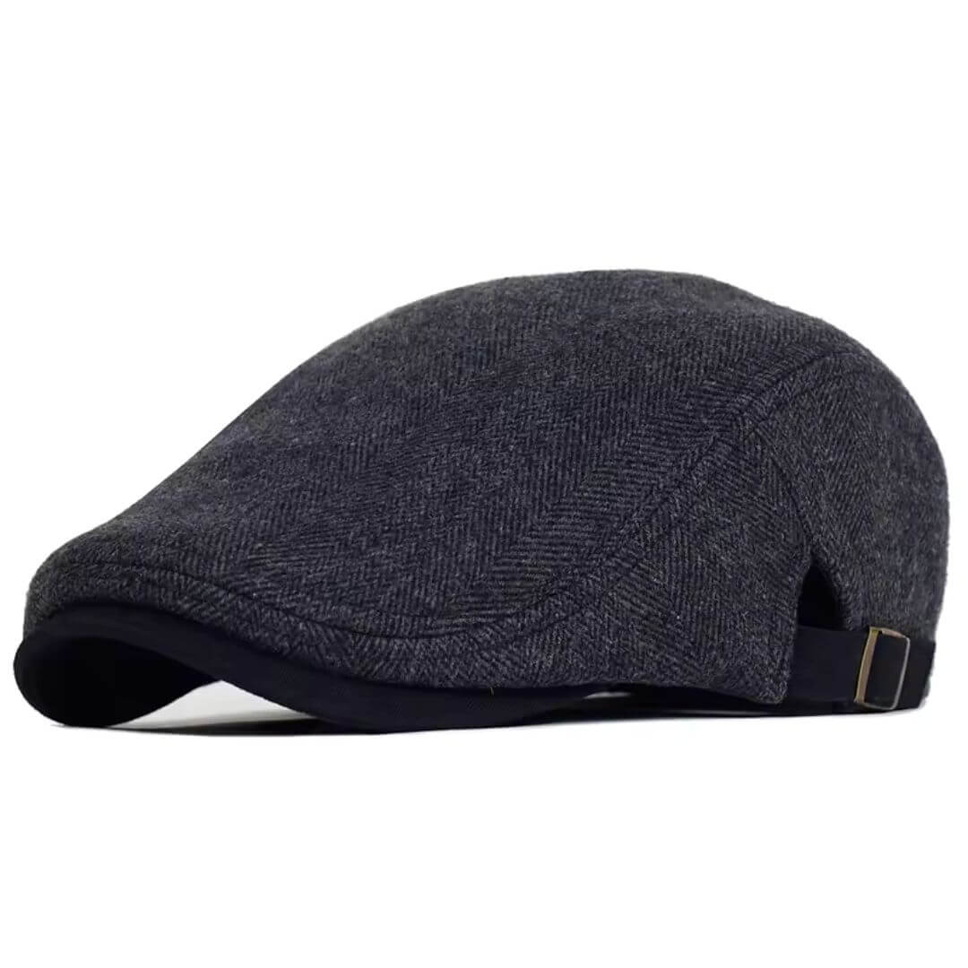SULLIVAN | Wool Herringbone Flat Cap