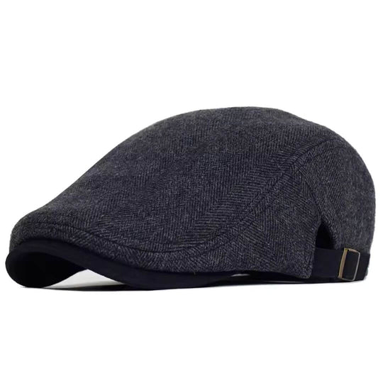 SULLIVAN | Wool Herringbone Flat Cap