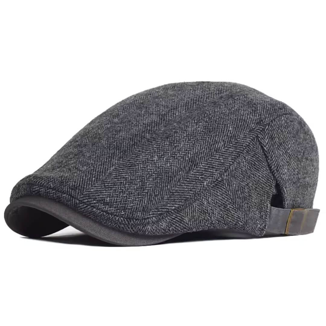 SULLIVAN | Wool Herringbone Flat Cap