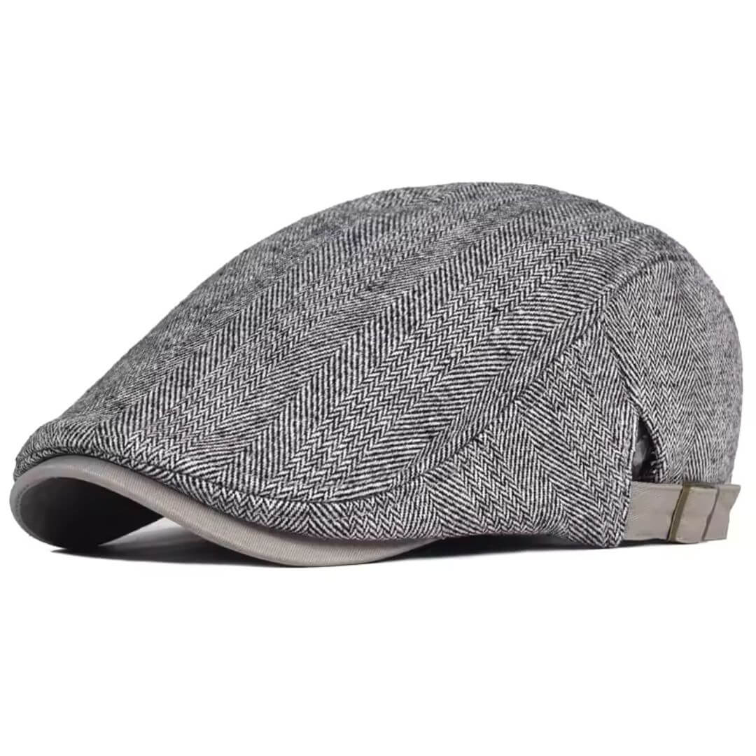 SULLIVAN | Wool Herringbone Flat Cap