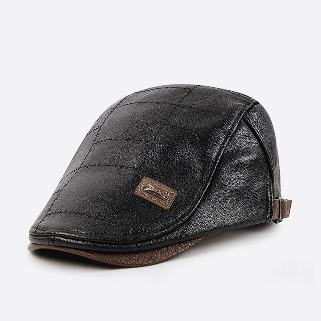 BURKE | Vegan Leather Flat Cap