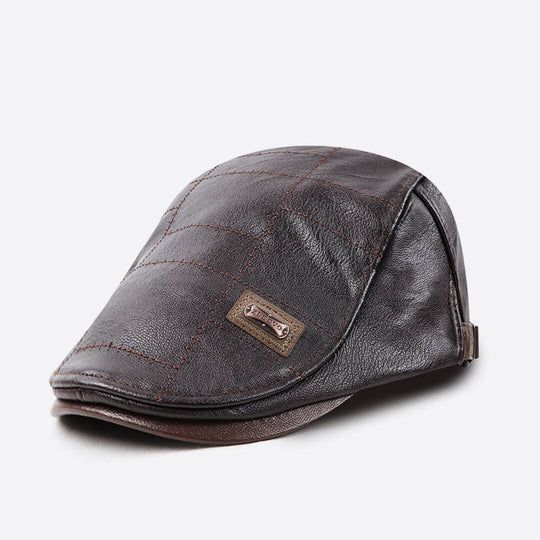 BURKE | Vegan Leather Flat Cap