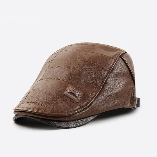 BURKE | Vegan Leather Flat Cap