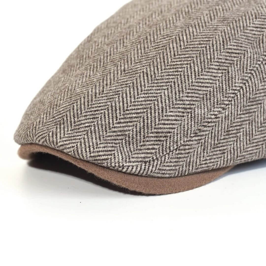 DUFFY | Wool Herringbone Ivy Cap
