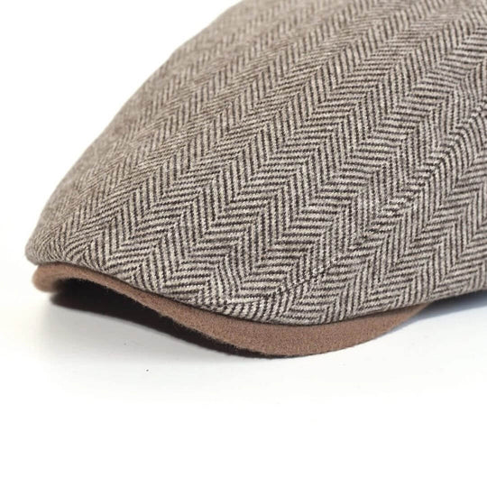 DUFFY | Wool Herringbone Ivy Cap