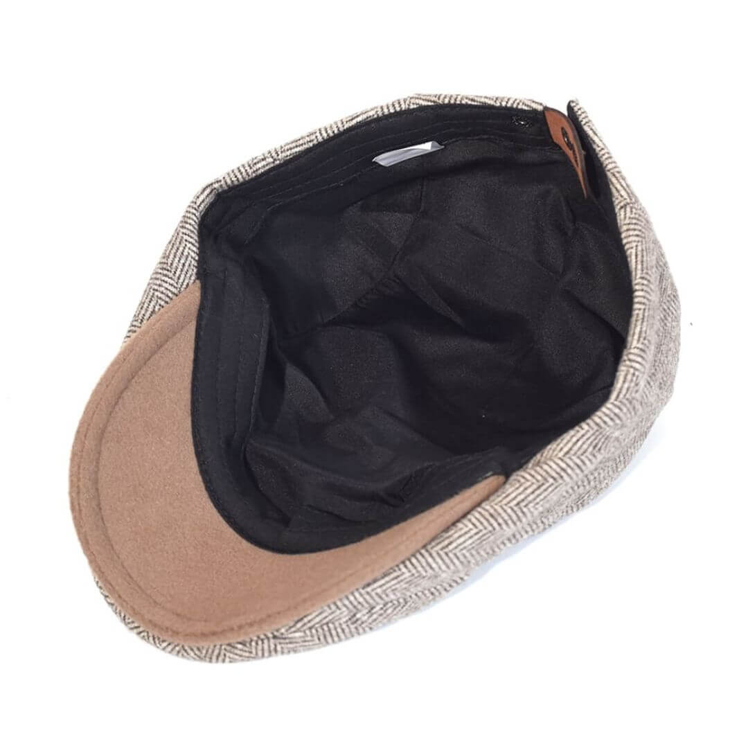 DUFFY | Wool Herringbone Ivy Cap