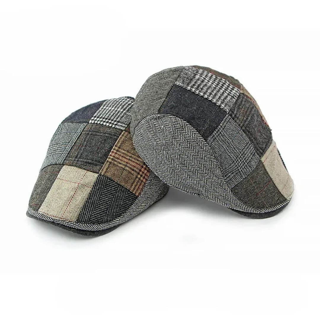 FLANAGAN | Patchwork Tweed Flat Cap