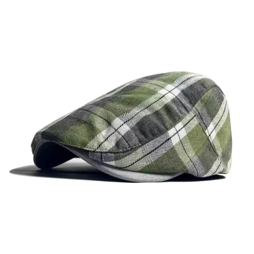 WARD | Plaid Cotton Flat Cap