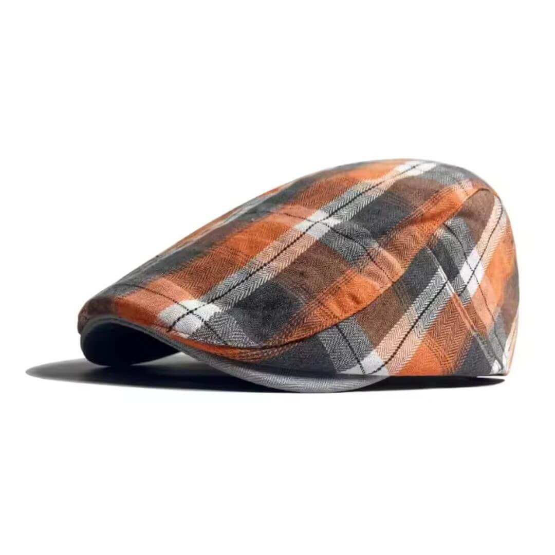 WARD | Plaid Cotton Flat Cap