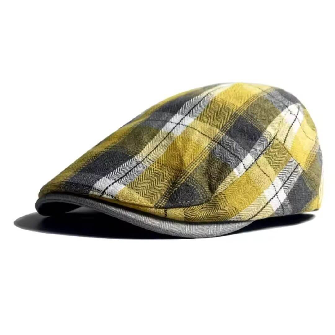 WARD | Plaid Cotton Flat Cap