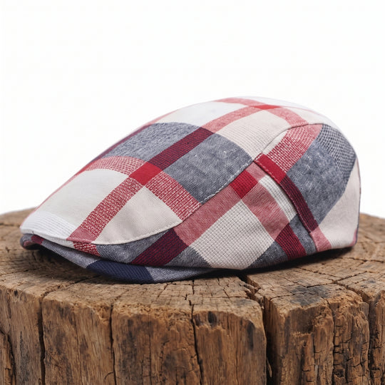 FOLEY | Cotton Patchwork Flat Cap